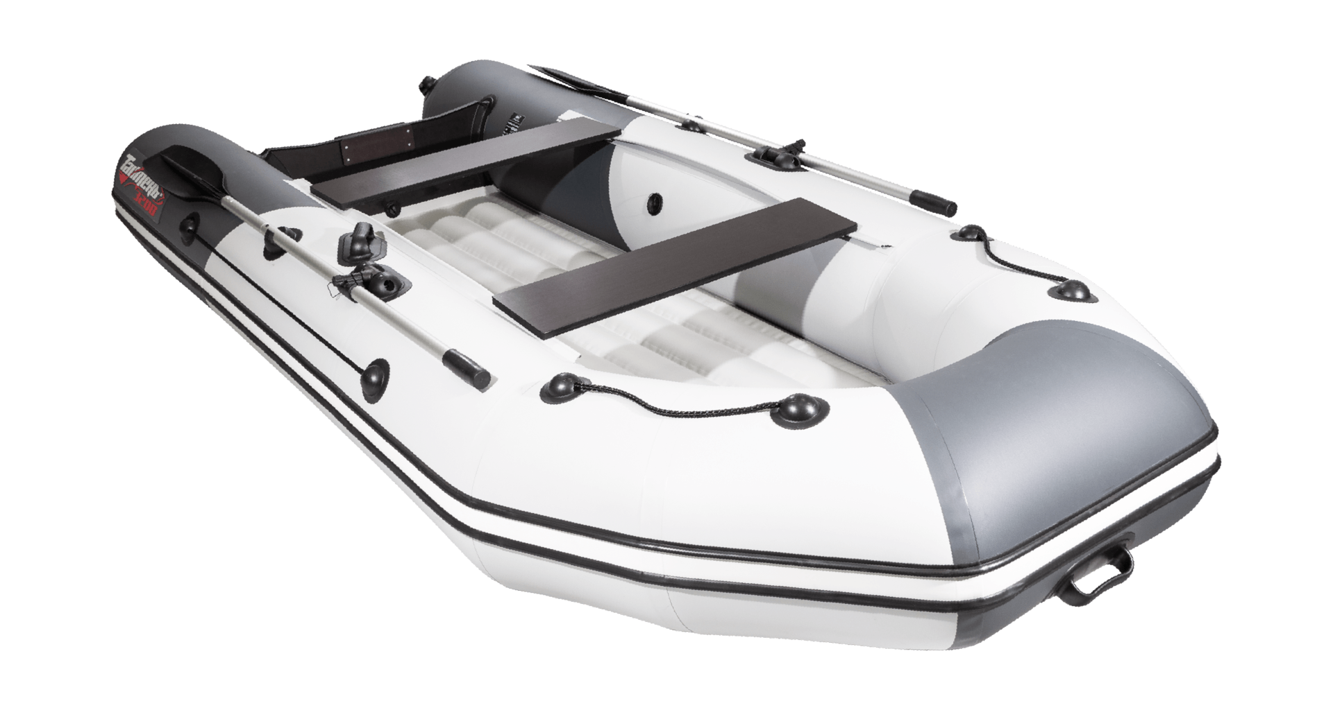 картинка Надувная лодка ПВХ, Таймень NX 3200 НДНД, св.серый/графит