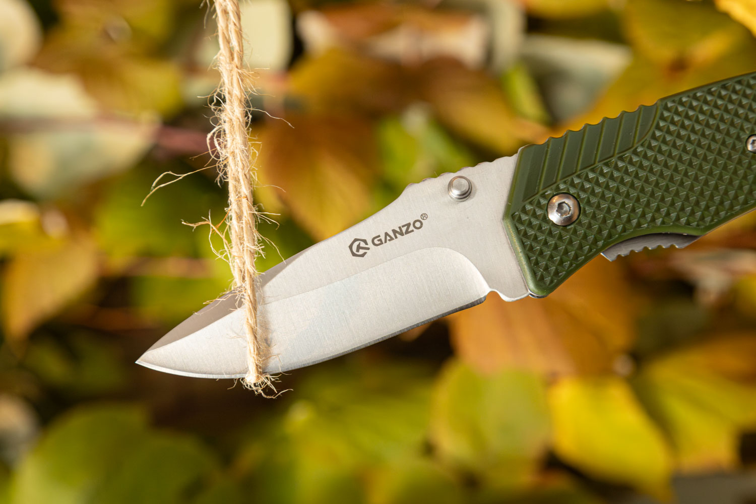 Нож складной Ganzo G618 440 Steel Exclusive Edition Green Handle