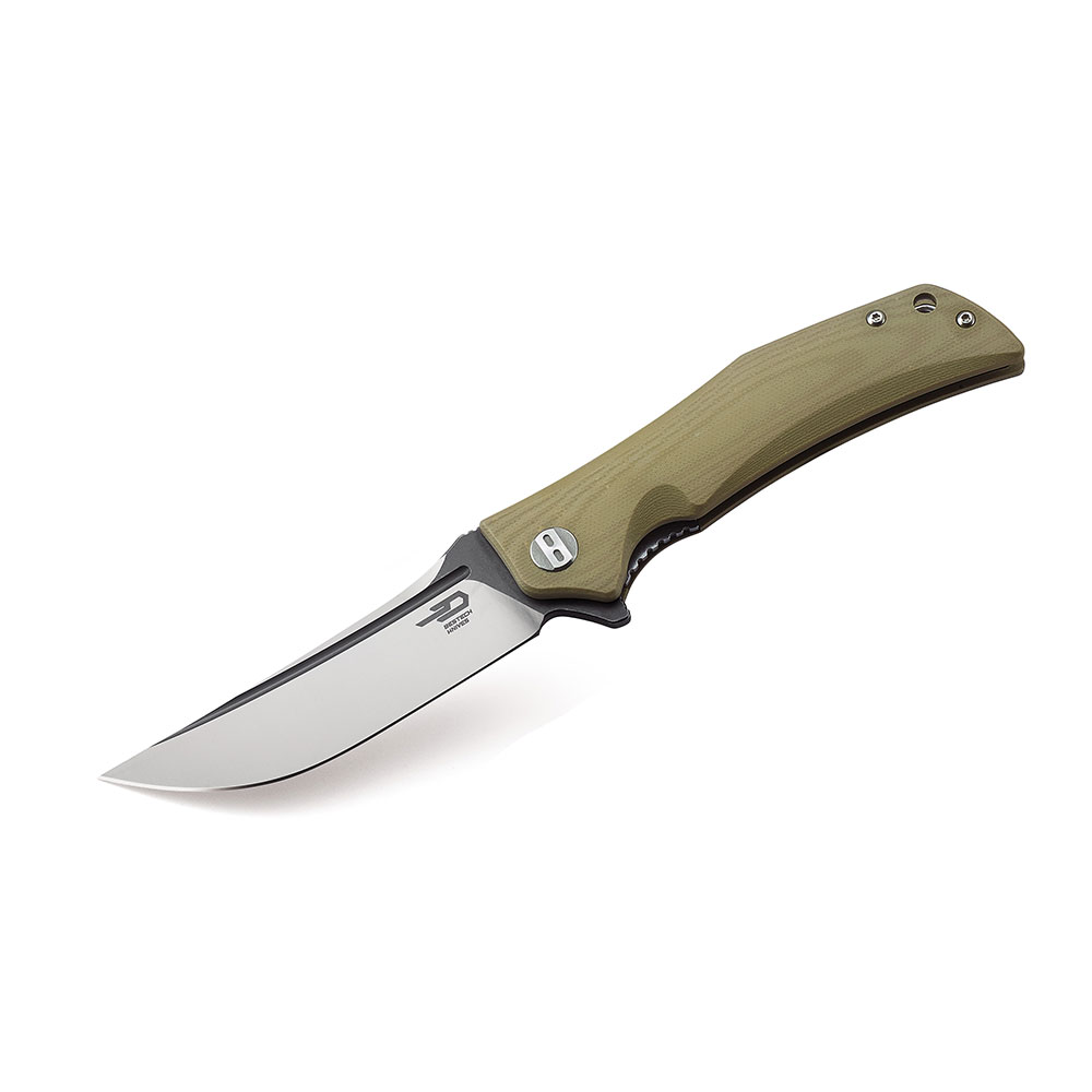 картинка Нож Bestech Scimitar сталь D2, рукоять G10 бежевая