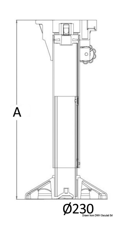 картинка Стойка для сидений Waverider амортизирующая регулируемая 580-710 мм