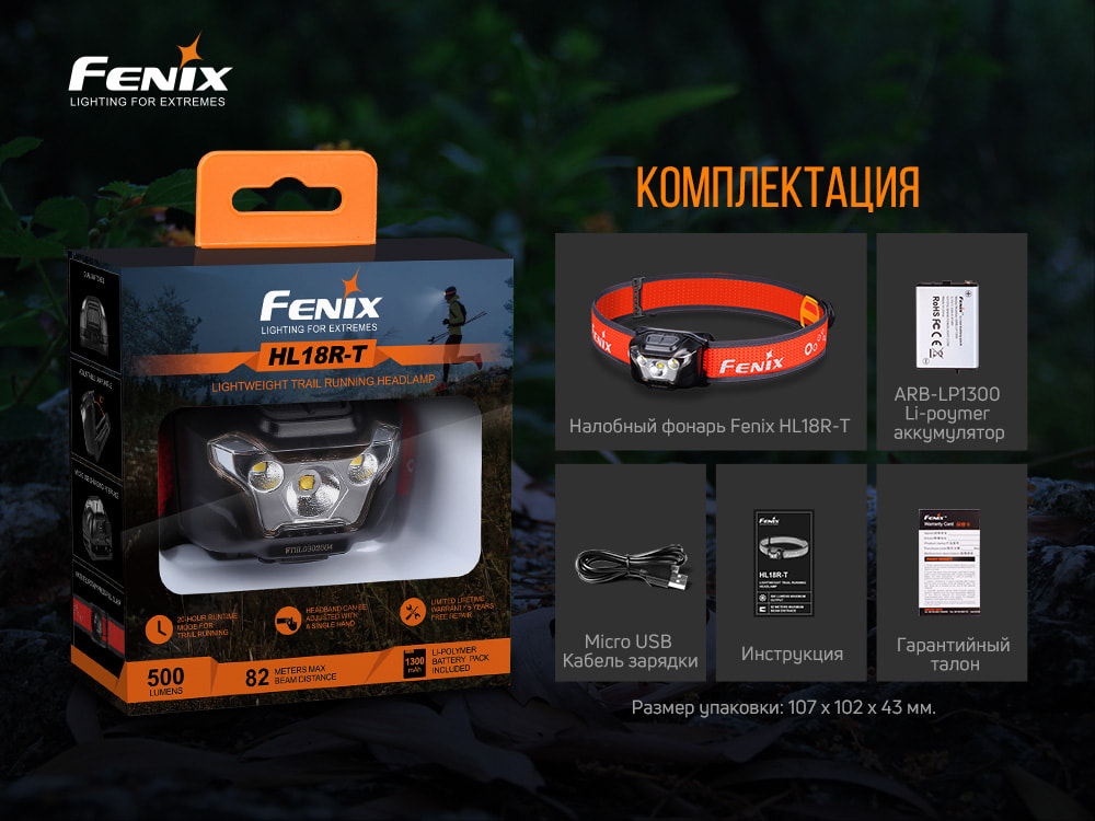 картинка Налобный фонарь Fenix HL18RT