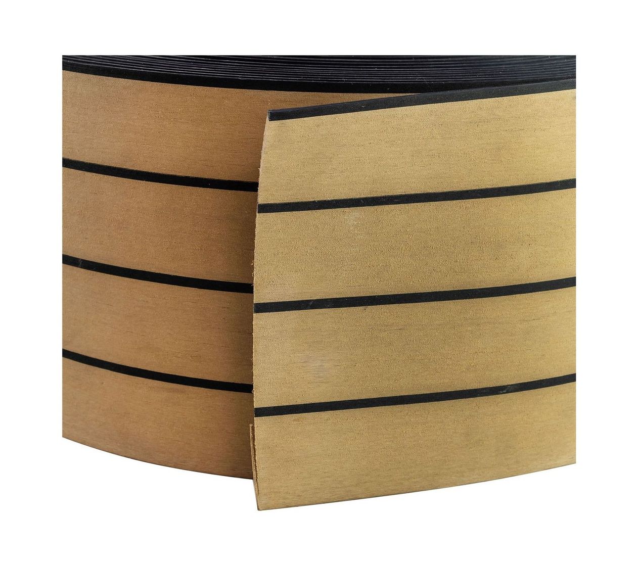 картинка Покрытие палубное 200ммx5мм, тик классический, черная полоса, Marine Rocket