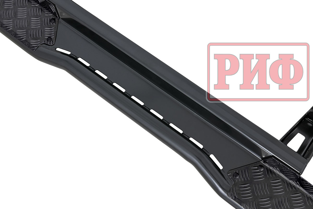 картинка Пороги Toyota Land Cruiser Prado 150 чёрные силовые РИФ