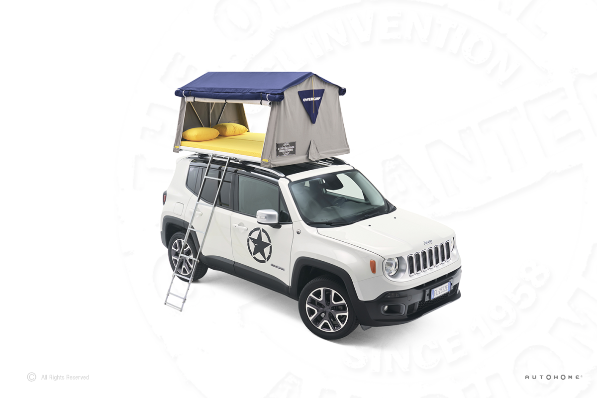 картинка Автопалатка OVERCAMP MEDIUM тент синий, лестница 215 мм