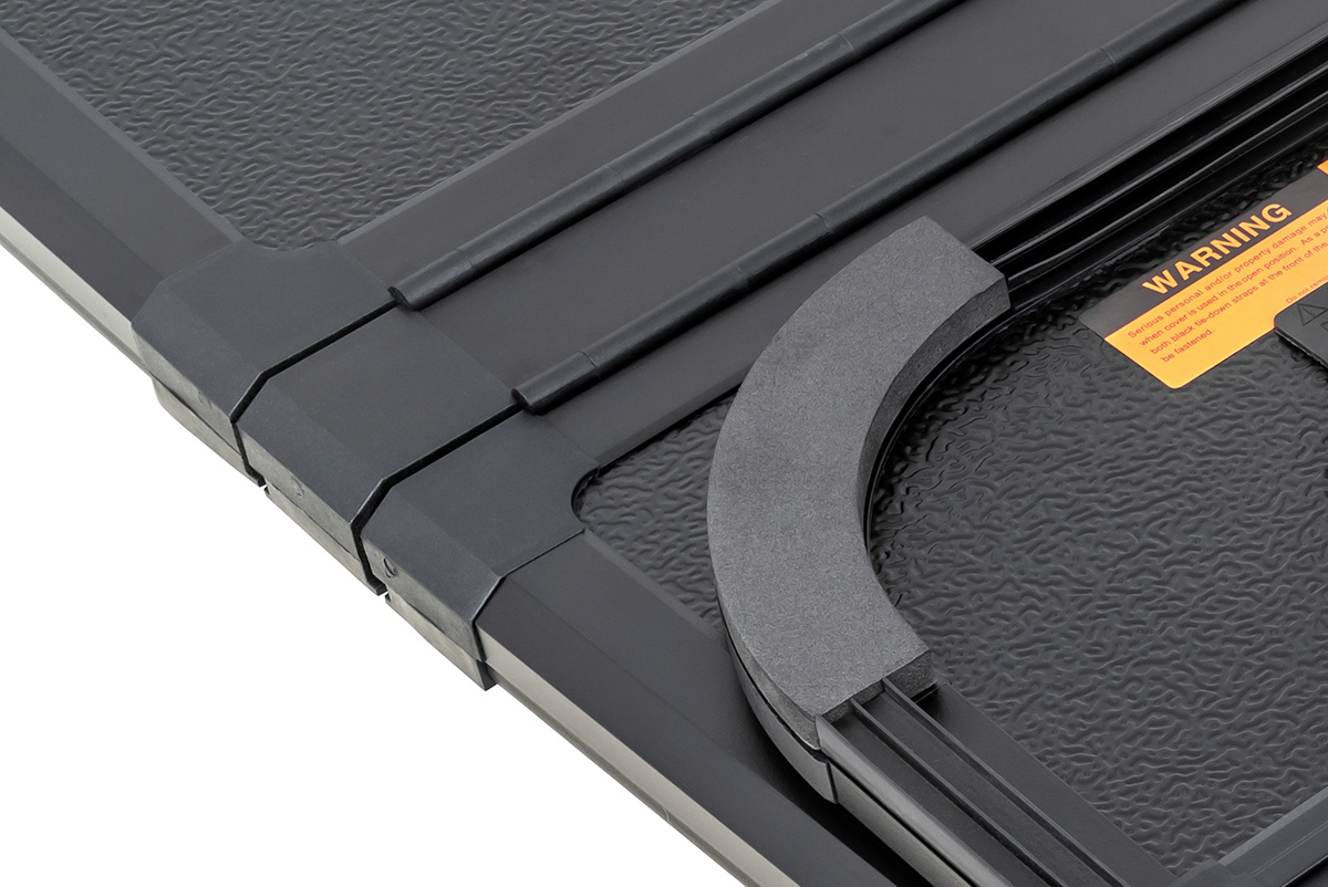 картинка Крышка кузова Volkswagen Amarok 2023+, трёхсекционная, алюминиевая, черная РИФ