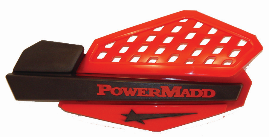 картинка Ветровые щитки для квадроцикла "PowerMadd" Серия Star, красный/черный