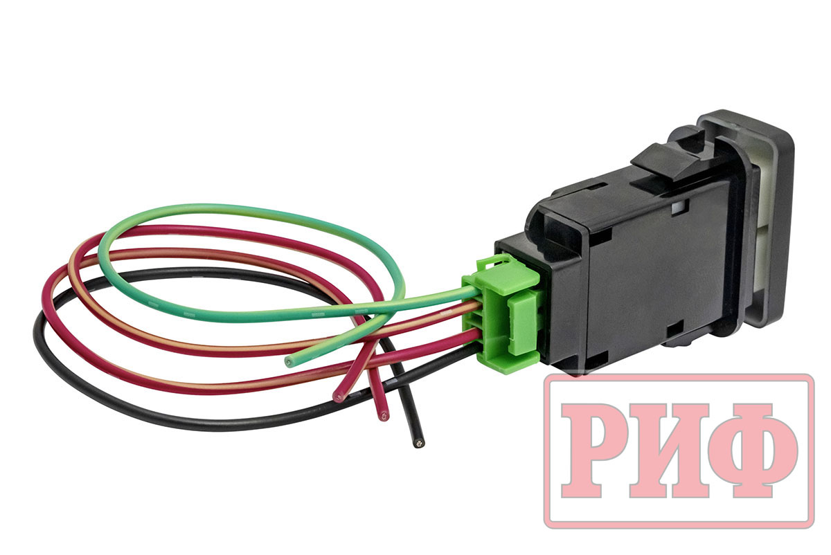 картинка Кнопка ВКЛ/ВЫКЛ, белый, REAR DIFF LOCK TOYOTA 40x20 горизонтальная