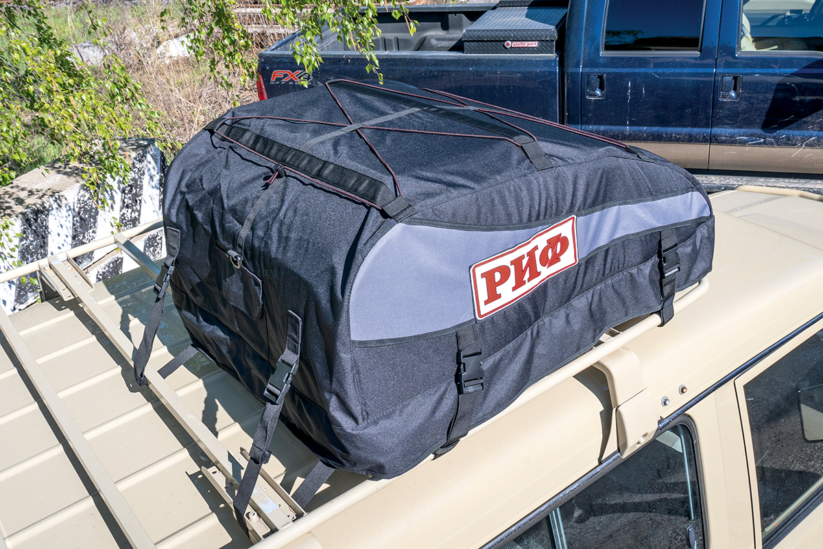 картинка Бокс автомобильный на крышу РИФ мягкий (98x73.5x32 см) 