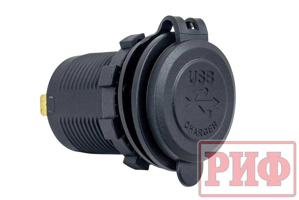 картинка Розетка USB 2 QC 3.0 34x37х54	