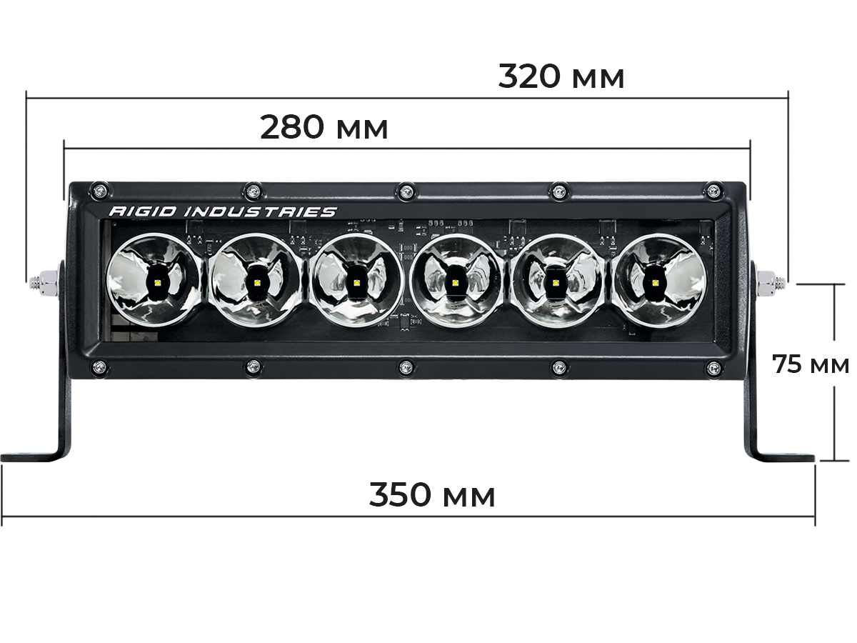 Балка 10″ Radiance Plus cерия (6 Светодиодов) Белая подсветка