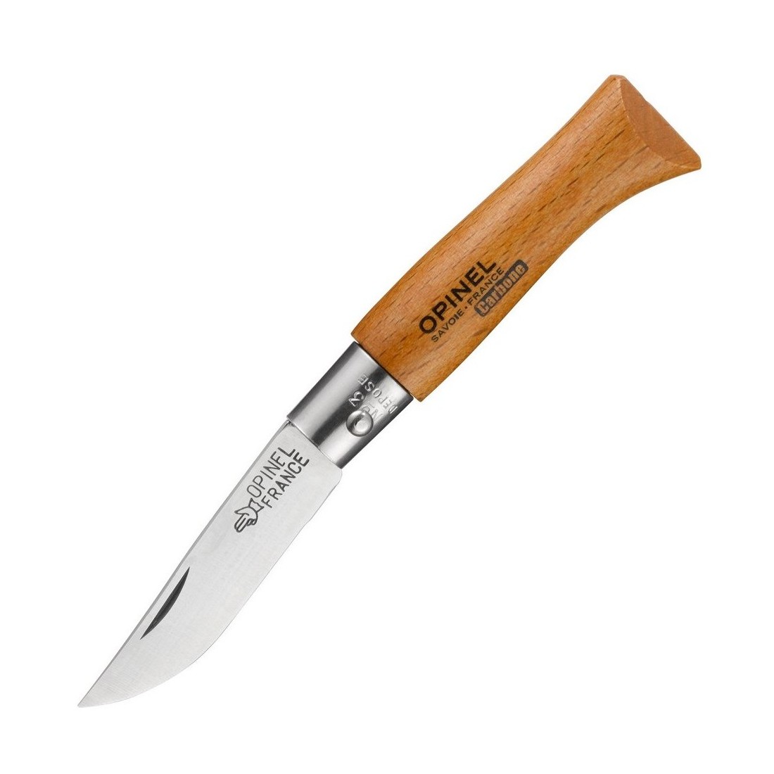 картинка Нож Opinel №3, углеродистая сталь, рукоять из дерева бука
