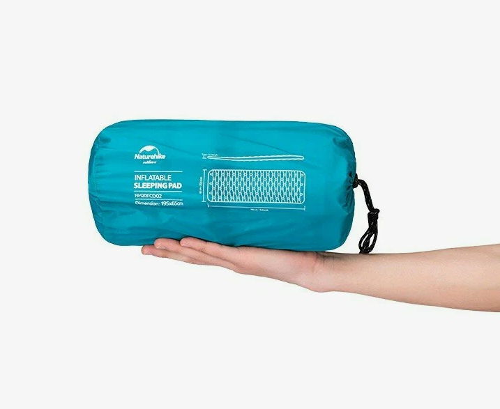 Коврик надувной Naturehike, 195х65х9 см, желтый