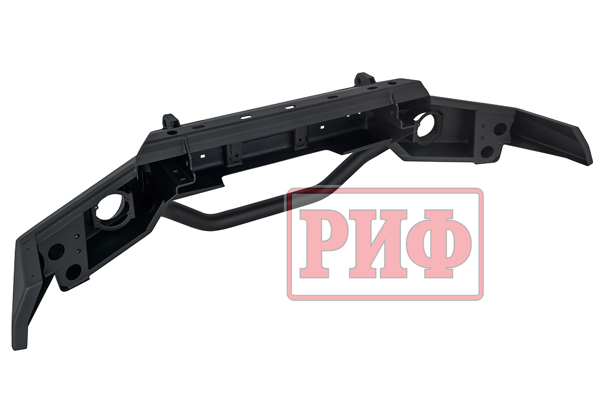 картинка Бампер силовой передний ГАЗ Соболь NN штатные фары, с дугой, стандарт