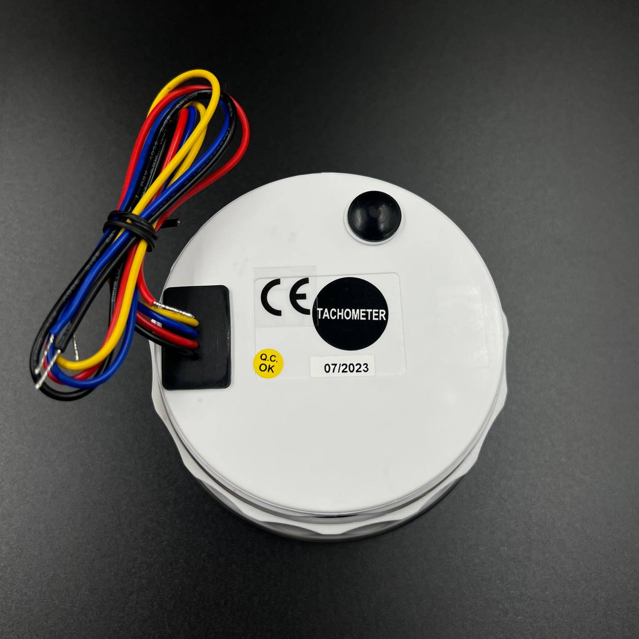 картинка Тахометр 0-7000 об/мин д.85мм (черный, хромированный ободок) (DEPO)