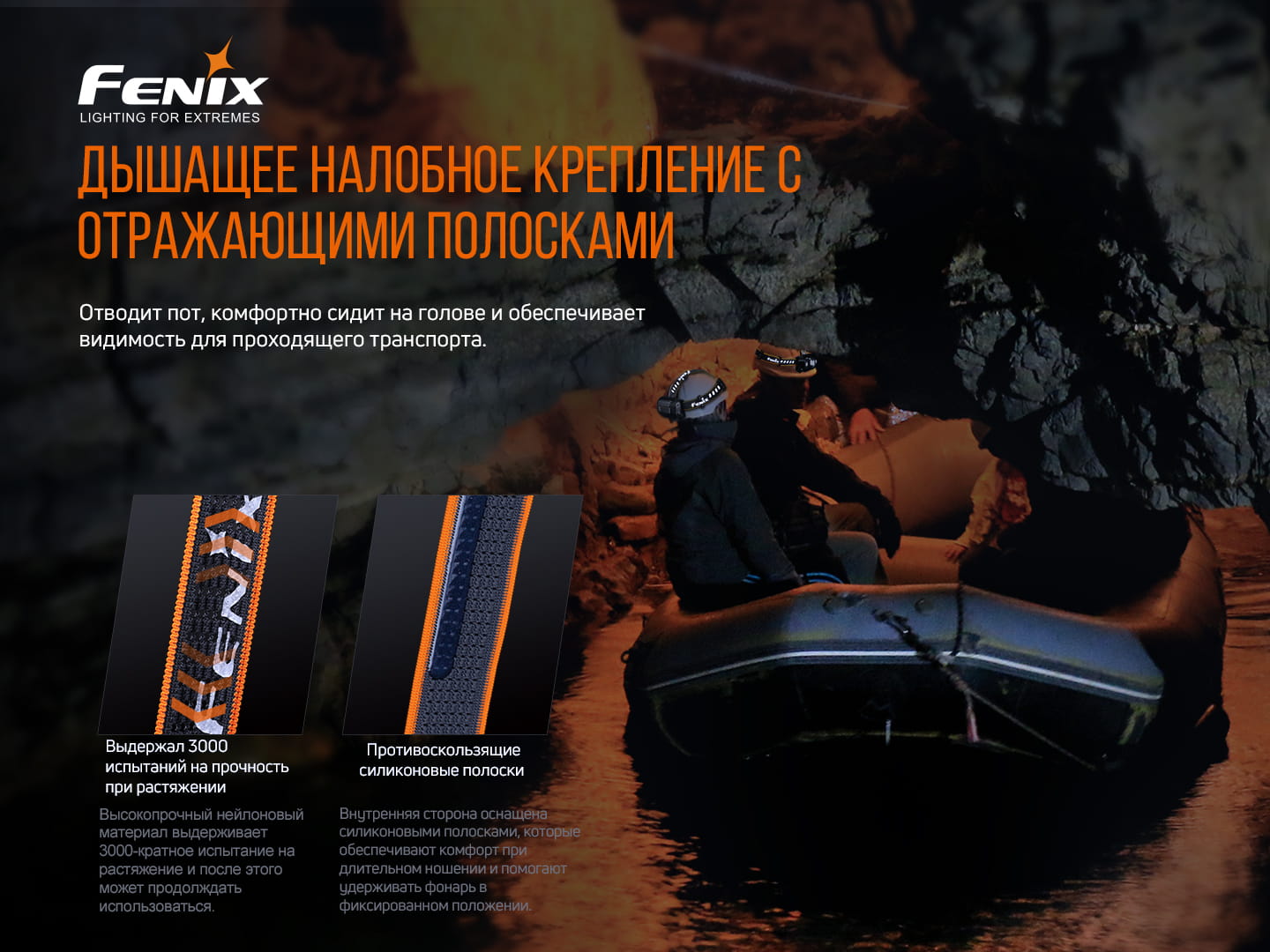 картинка Налобный фонарь Fenix HP30R V2.0, черный, HP30RV20