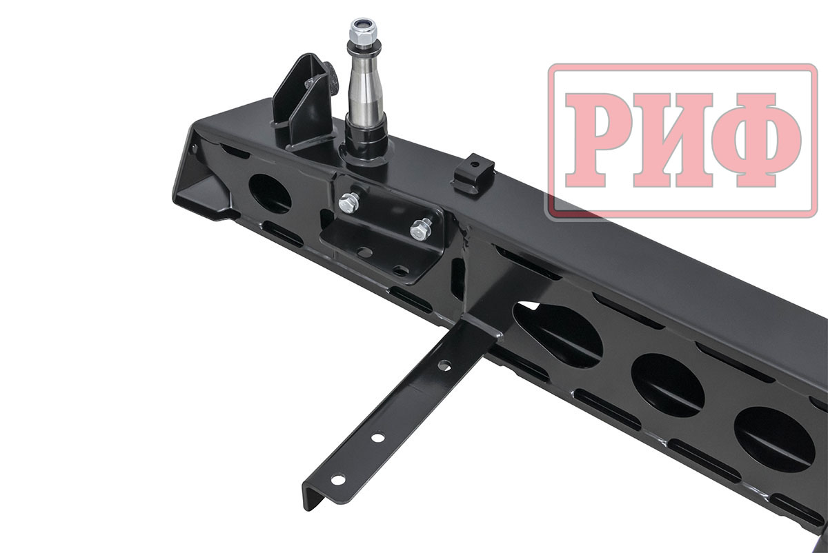 картинка Бампер РИФ задний УАЗ Хантер с квадратом под фаркоп, калиткой (справа), подсветкой номера, лифт 65 мм