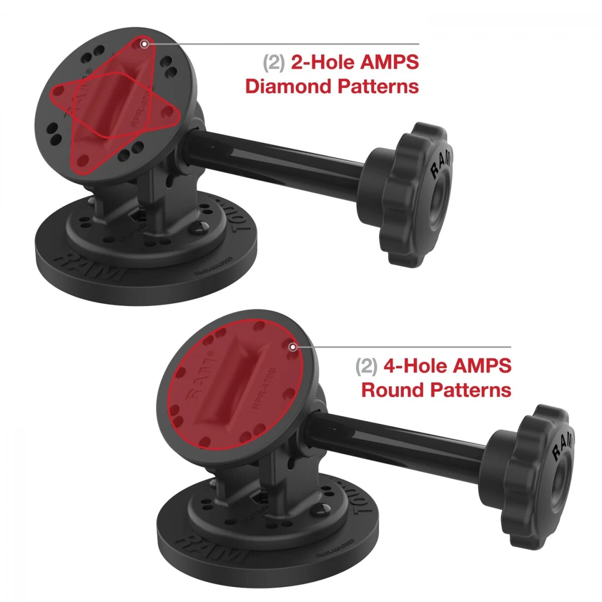 Магнитное крепление RAM® Single Pivot с ручкой RAP-101-PV4-MAG88U