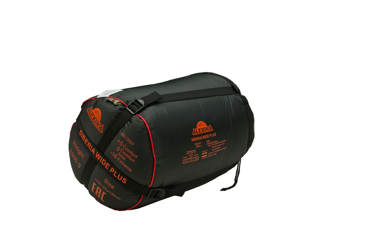 картинка Мешок спальный ALEXIKA SIBERIA Wide Plus (одеяло), 195+35)x100 см(ТК: +5C - 0C), оливковый, правый