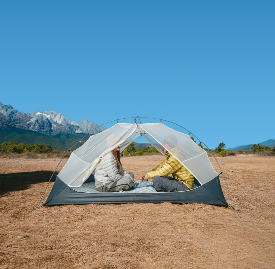 картинка Палатка Naturehike Mongar UL 2-местная, алюминиевый каркас, сверхлегкая, серая