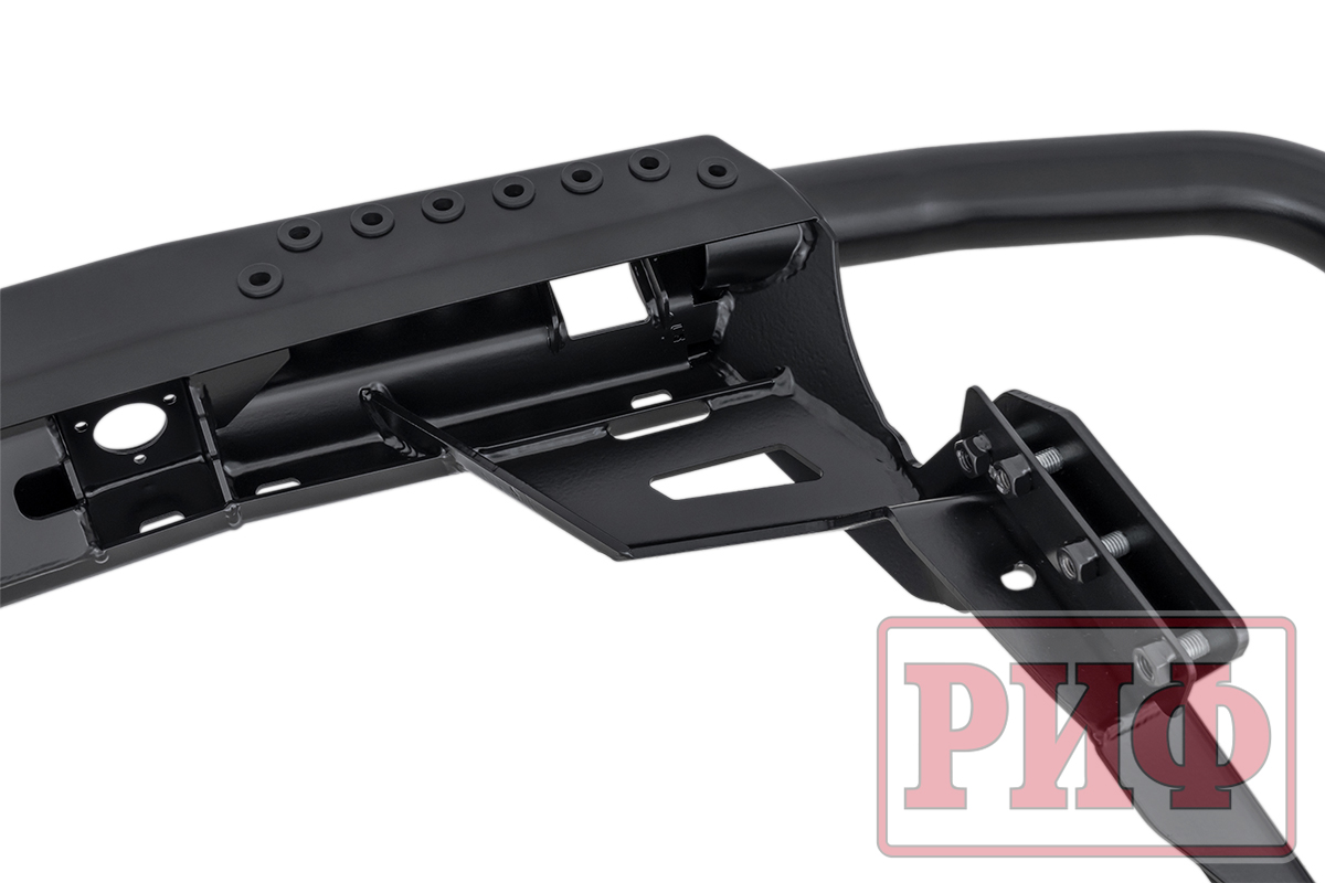 картинка Бампер РИФ задний Mitsubishi Pajero Sport 2021+ c квадратом