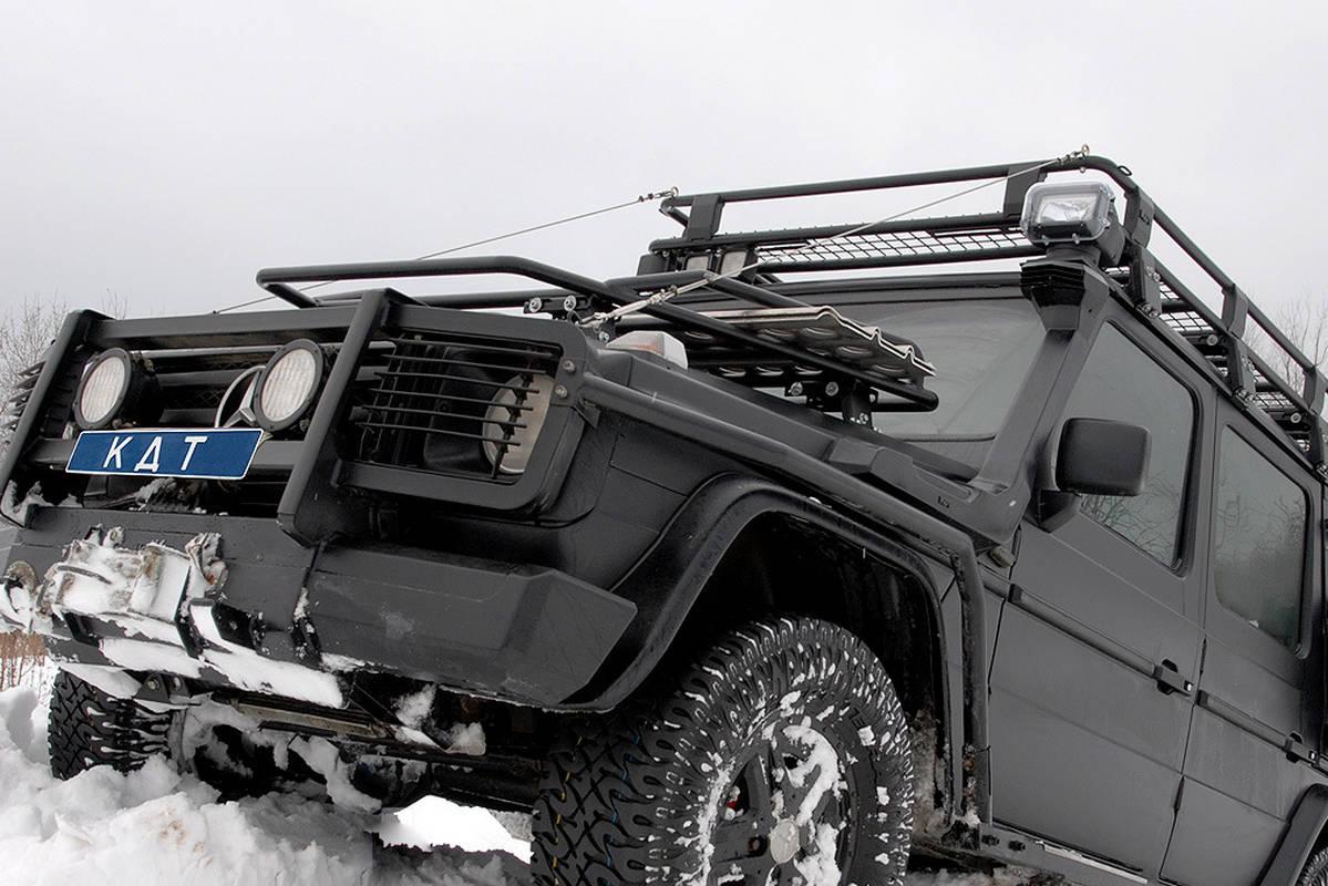 картинка Защита передней оптики KDT для Mercedes-Benz G-класс