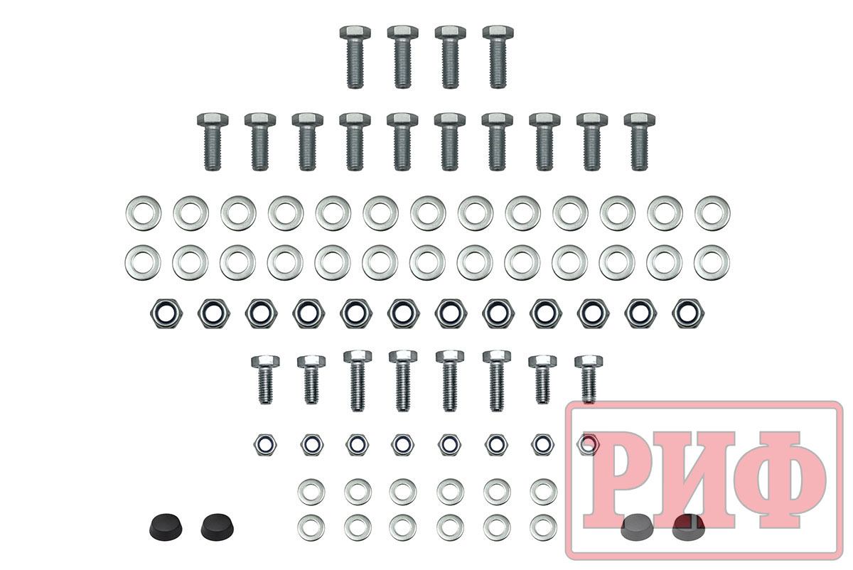 картинка Бампер задний РИФ УАЗ Хантер с фонарями боди 65мм