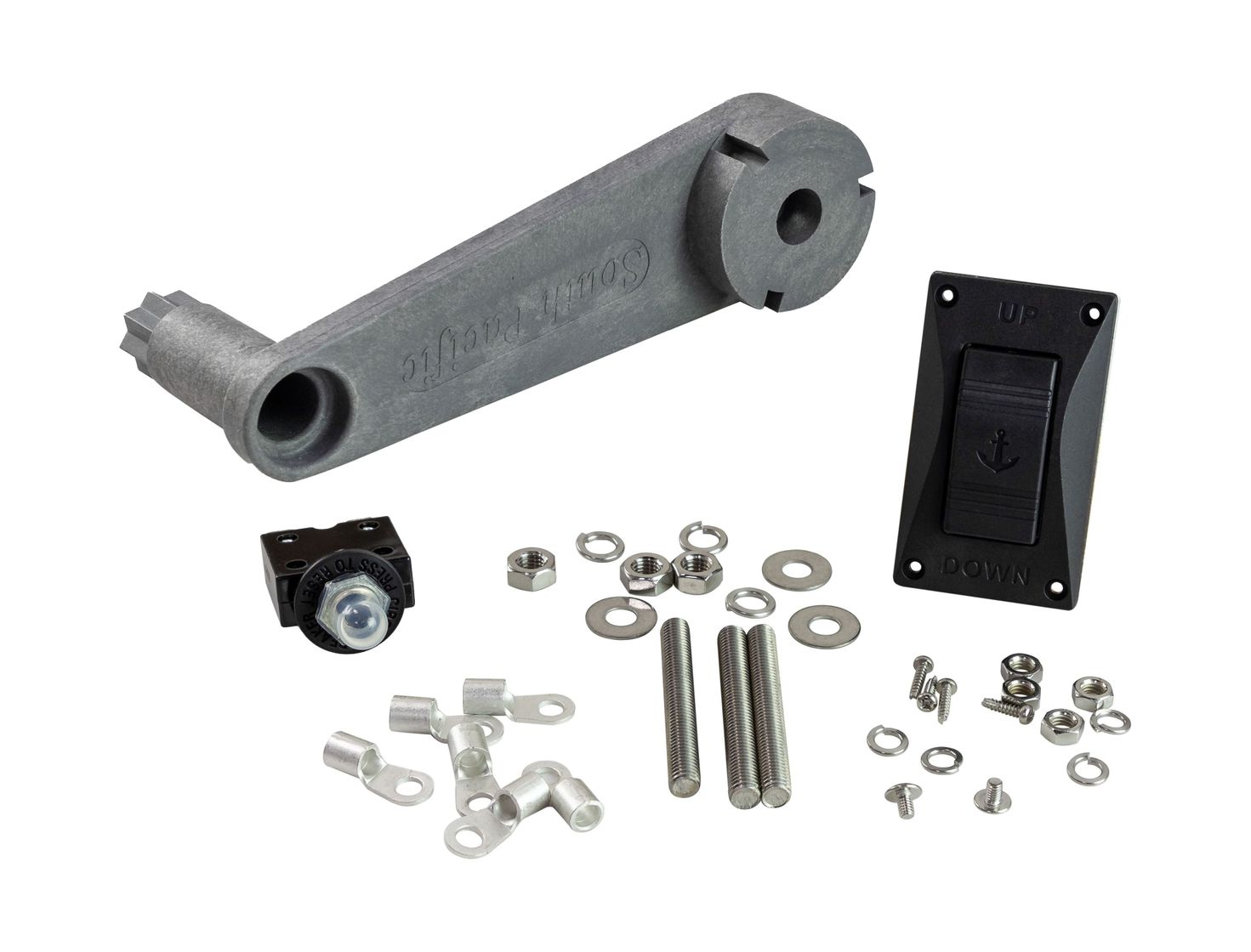 картинка Лебедка якорная South Pacific VA600 вертикальная, 800Вт, 12 В,