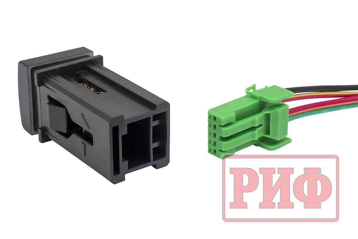 картинка Кнопка ВКЛ/ВЫКЛ, голубой, REAR DIFF LOCK TOYOTA 22x22 