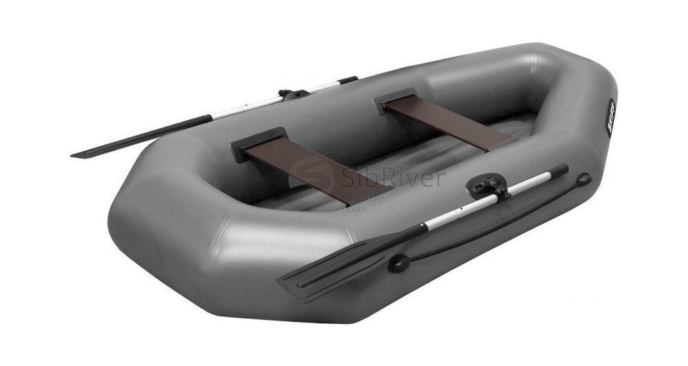 картинка Надувная лодка ПВХ Skiff 240 НД, серый, SibRiver