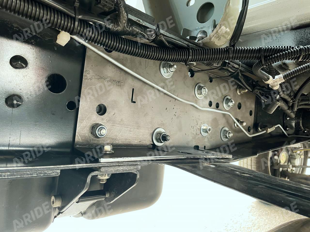 картинка Передний комплект усилителей рамы под кабиной Газель, Aride 