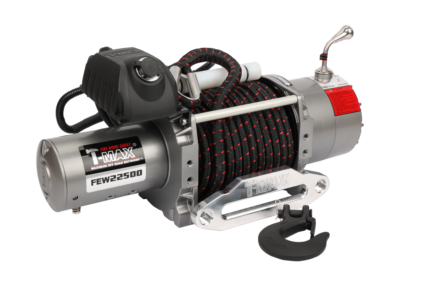 Лебедка T-MAX FEW22500 FIREWORK SERIES 24В синтетика