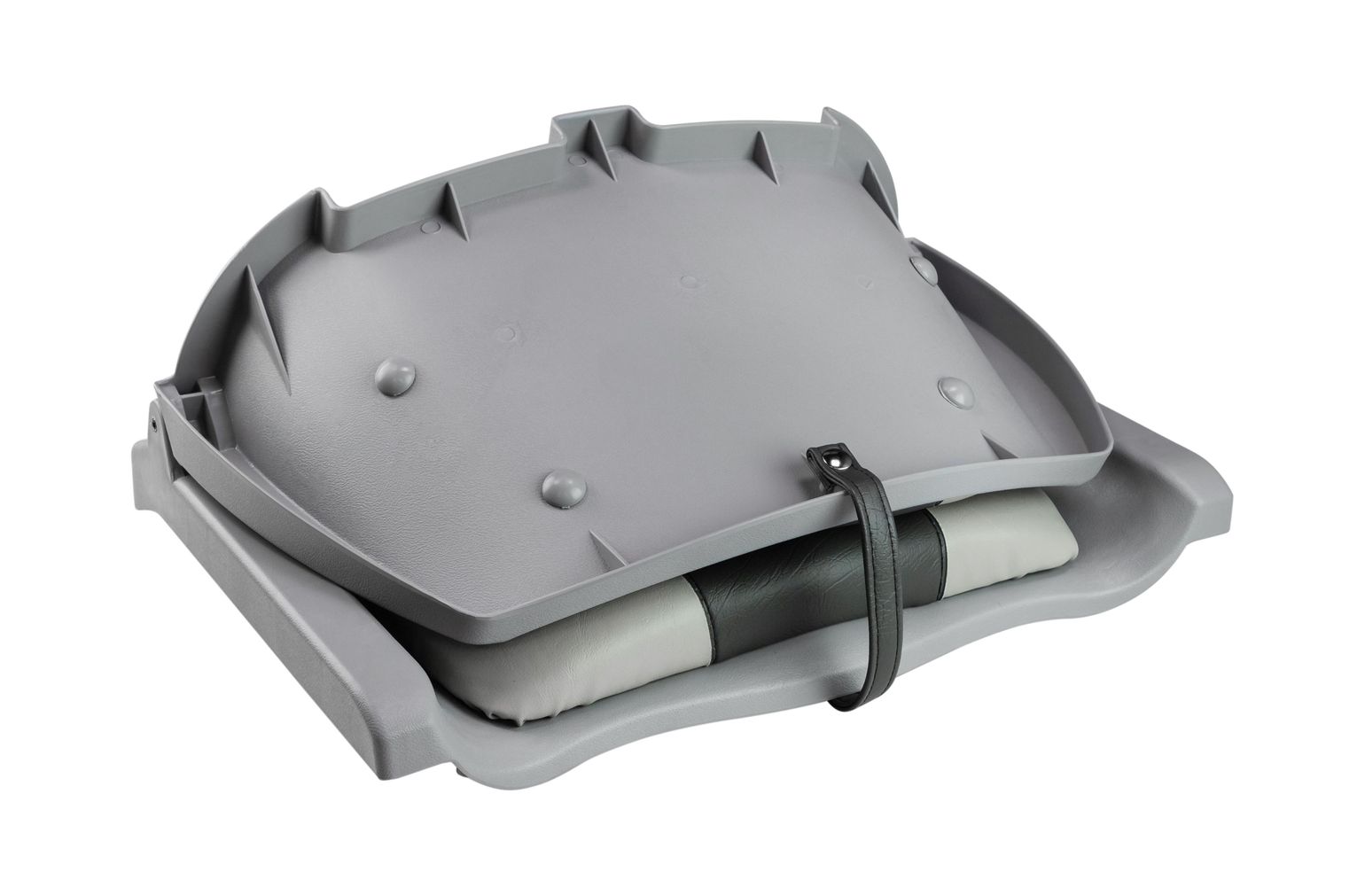 картинка Кресло складное мягкое TRAVELER, цвет серый/черный