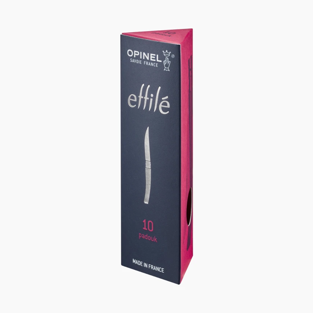 Нож филейный Opinel №10, нержавеющая сталь, рукоять из падука