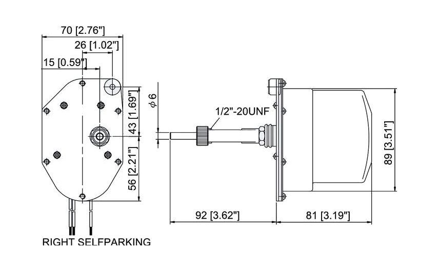 картинка Электропривод стеклоочистителя 12 В с щеткой 280мм (11") белый