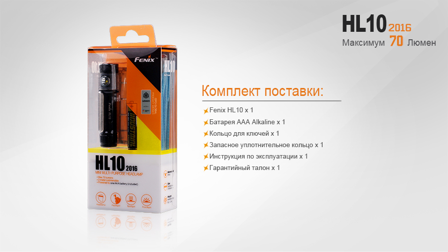 картинка Налобный фонарь Fenix HL10gl2016