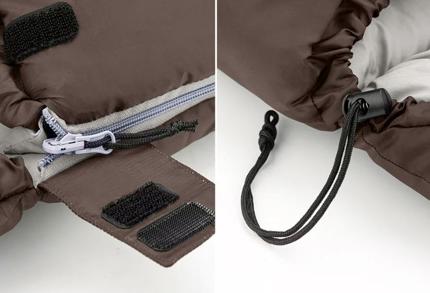 картинка Мешок спальный Naturehike U350S, (190+30)х75 см, (ТК: -3C), (правый), коричневый