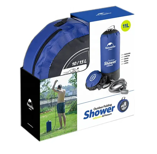 картинка Душ кемпинговый Naturehike с ножным насосом