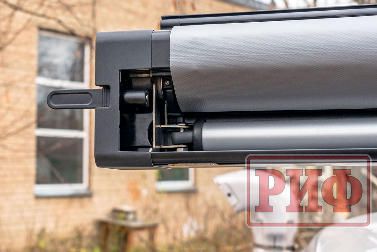 картинка Маркиза автомобильная РИФ 2,13х2,5 м полуавтомат (винил) темно-серая