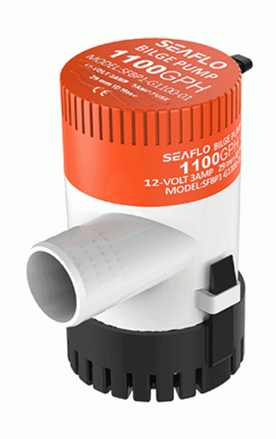 картинка Помпа осушительная 12 В, 1100GPH (4163,5 л/час), SeaFlo
