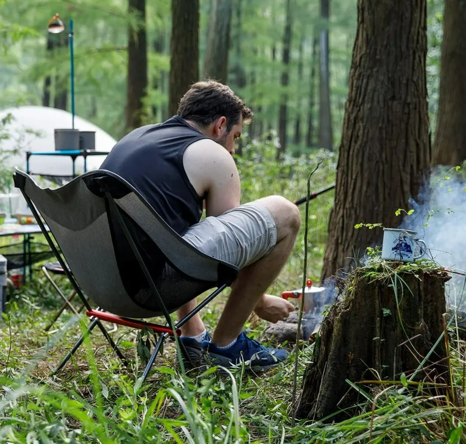 картинка Кресло туристическое Naturehike YL05 складное, черное, до 150 кг