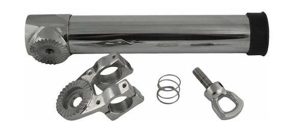 картинка Держатель спиннинга нержавеющий с креплением к лееру