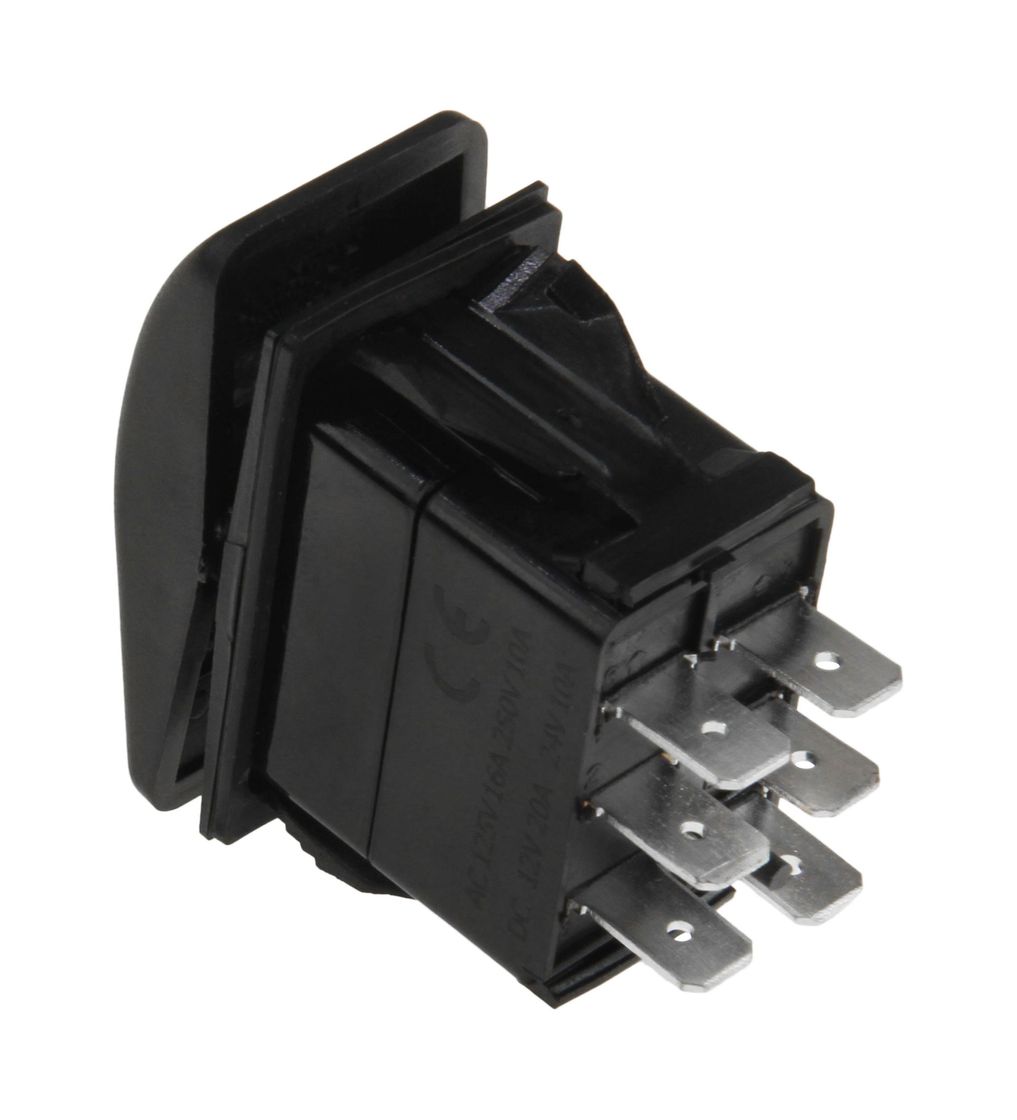 картинка Переключатель трехпозиционный ON-OFF-ON 12 В/20А 6Р