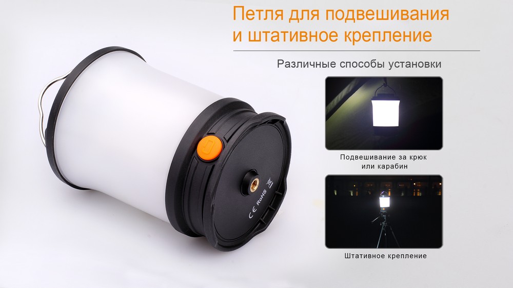 картинка Фонарь Fenix CL30R черный