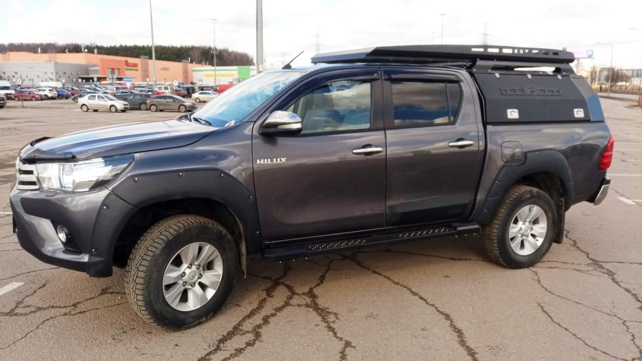 Кунг алюминиевый для Toyota Hilux (с 2015 г.в.) 3 двери, с люком — KDT 15282L
