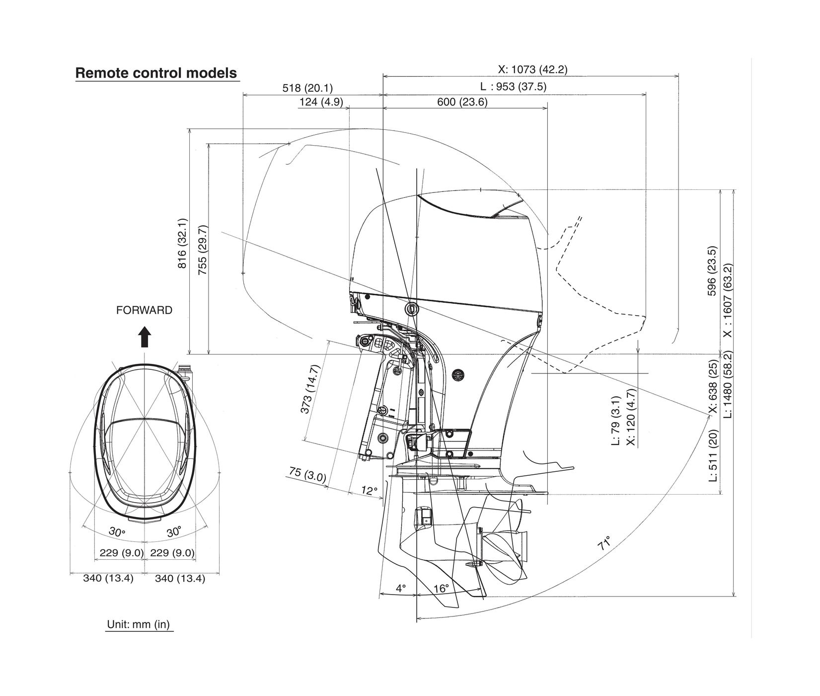 картинка Мотор лодочный Suzuki DF100BTX