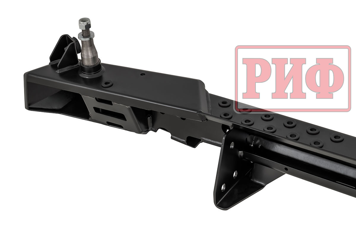 картинка Бампер задний РИФ УАЗ Буханка с фонарями, калиткой, возможностью установки фаркопа, стандарт