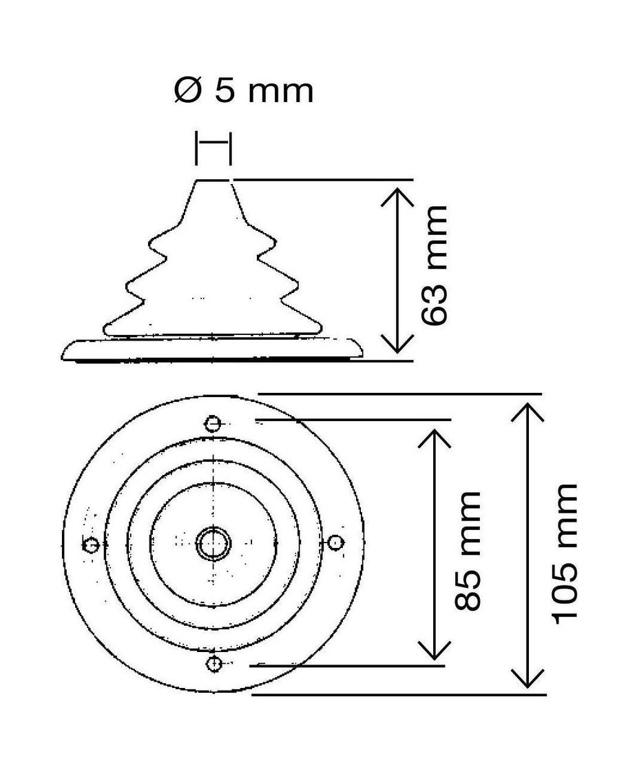 картинка Уплотнитель для тросов управления серый, д. 105 мм