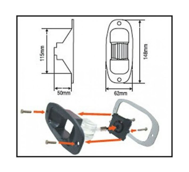 картинка Огонь кормовой врезной Lalizas Eye 7
