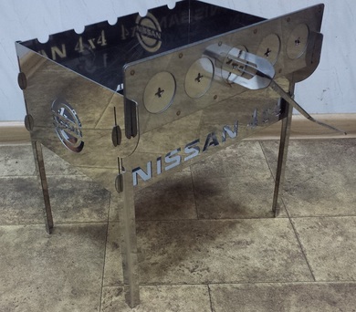 картинка Мангал походный 3D Nissan 4X4