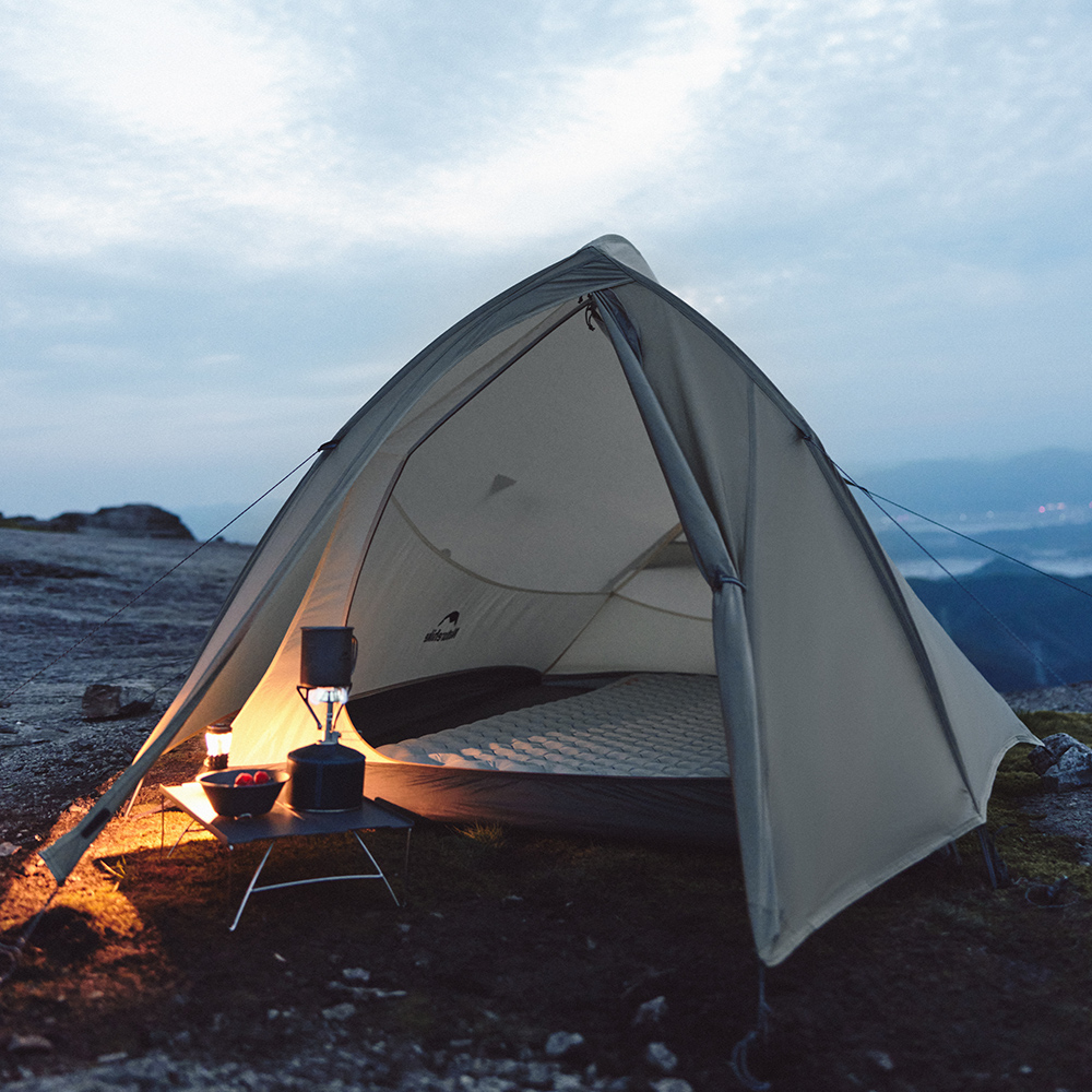 картинка Палатка Naturehike Cloud up Pro CNK2350WS020 одноместная светло-серый
